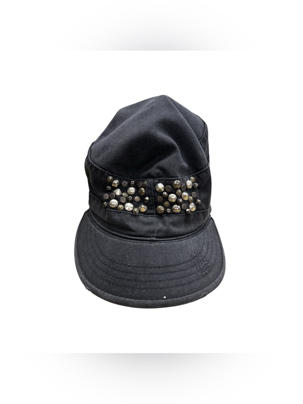 Studded Black Cap